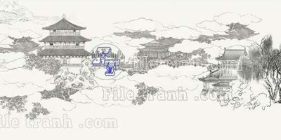 File gốc in tráng gương File tranh gốc tranh tường bích họa idochine trung quốc IDT745 chi tiết