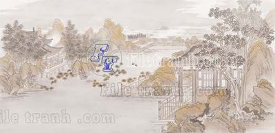 File gốc File tranh gốc tranh tường bích họa idochine trung quốc IDT89 (PSD/TIFF) độ phân giải cao