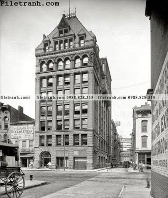 File tranh gốc in trần nhà Indianapolis_ 1905 3D