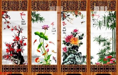 File gốc File gốc in tranh tổng hợp K1023 (PNG) không nền chất lượng