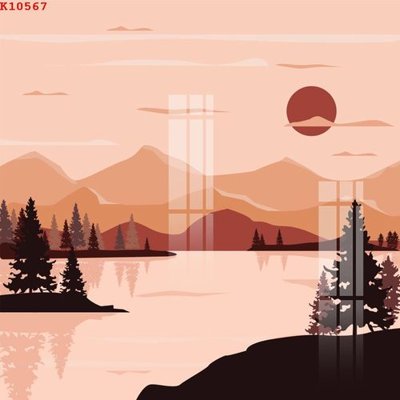 File in trần File gốc in tranh tổng hợp K10567 (bản gốc) bầu trời