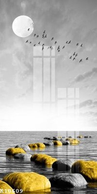 File in trần File gốc in tranh tổng hợp K10609 (bản gốc) bầu trời