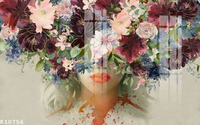 File gốc File gốc in tranh tổng hợp K10756 (in tráng gương) ốp tường