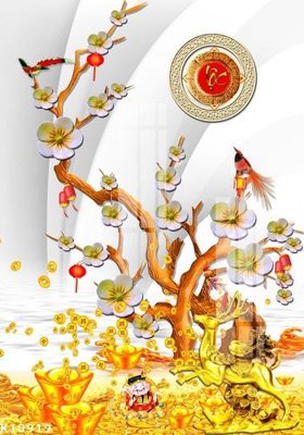 File tranh File gốc in tranh tổng hợp K10919 (bản gốc) treo phòng ăn