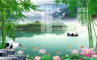 Hình ảnh file gốc File gốc in tranh tổng hợp K11096 cho in UV