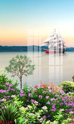 File in trần File gốc in tranh tổng hợp K1110 (bản gốc) hoa văn