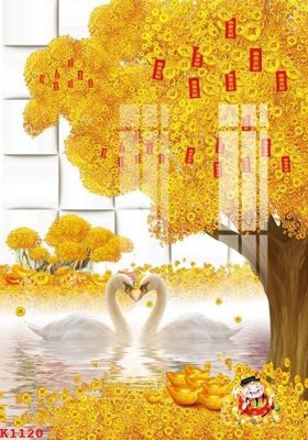 Ảnh gốc File gốc in tranh tổng hợp K1120 (độ nét cao) in tráng gương