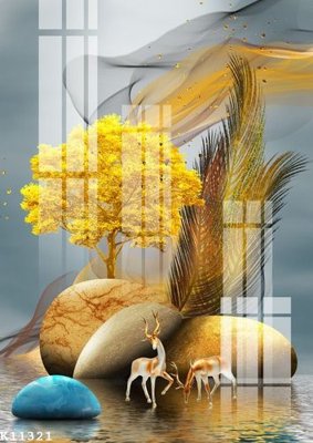 File PSD File gốc in tranh tổng hợp K11321 (gốc) nhiều lớp (multi-layer)