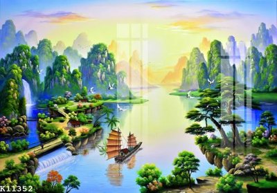 File gốc File gốc in tranh tổng hợp K11352 (chủ đề hiện đại) trang trí