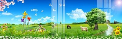 Tải xuống file tranh gốc File gốc in tranh tổng hợp K12676 (PSD/TIFF)