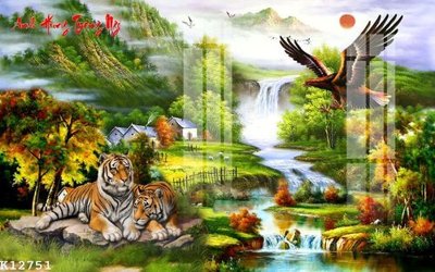 File PSD File gốc in tranh tổng hợp K12751 (bản gốc) dễ dàng edit