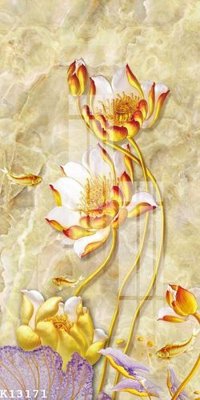 File in trần File gốc in tranh tổng hợp K13171 (file gốc) hoa văn 3D