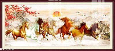 File gốc File gốc in tranh tổng hợp K13284 (in lụa) tranh mã đáo