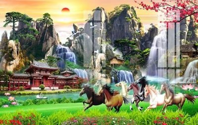 Mua file gốc File gốc in tranh tổng hợp K1334 (PSD) tại Filetranh.com