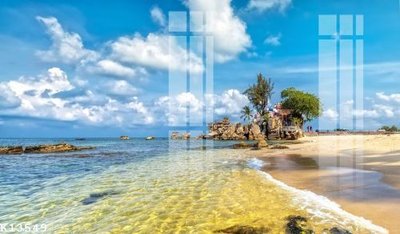 File in trần File gốc in tranh tổng hợp K13549 (bản gốc) mây trời