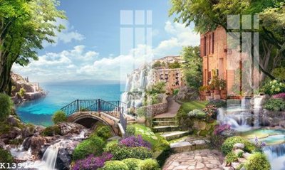 File gốc File gốc in tranh tổng hợp K13976 (in lụa) tranh phong thủy