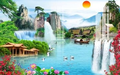 File PSD in ấn File gốc in tranh tổng hợp K1399 (chất lượng cao)