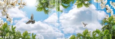 File tranh File gốc in tranh tổng hợp K14018 (ảnh gốc) in trần nhà