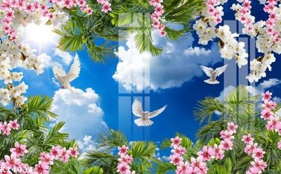 File gốc File gốc in tranh tổng hợp K14034 (in lụa) tranh phong thủy