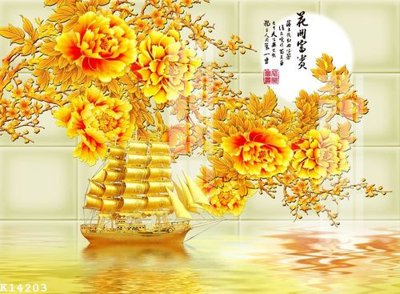 File tranh File gốc in tranh tổng hợp K14203 (file gốc) chủ đề phong thủy