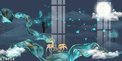 File tranh PSD File gốc in tranh tổng hợp K14614 chất lượng cao