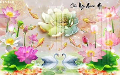 File ảnh File gốc in tranh tổng hợp K15418 (gốc) cho trang trí nhà hàng