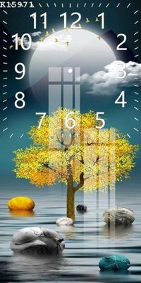 File in trần File gốc in tranh tổng hợp K15971 (file gốc) hoa văn 3D