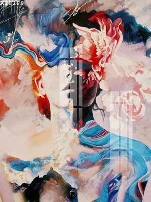 File gốc File gốc in tranh tổng hợp K16269 (in lụa) hoa văn cổ điển