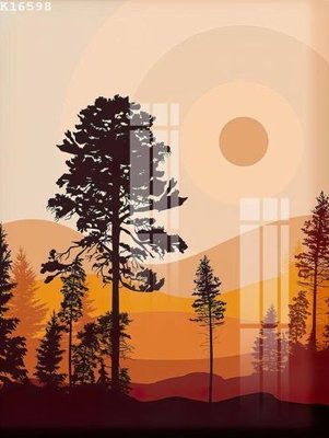 Download file File gốc in tranh tổng hợp K16598 (gốc) in mica đèn LED