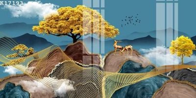 File PSD File gốc in tranh tổng hợp K17193 (bản gốc) đã tách nền