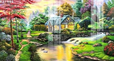 File in trần File gốc in tranh tổng hợp K17481 (file gốc) hoa văn 3D