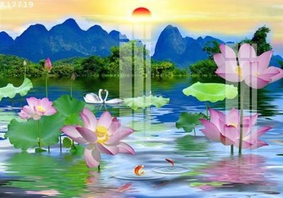 File in trần File gốc in tranh tổng hợp K17719 (file gốc) phong thủy