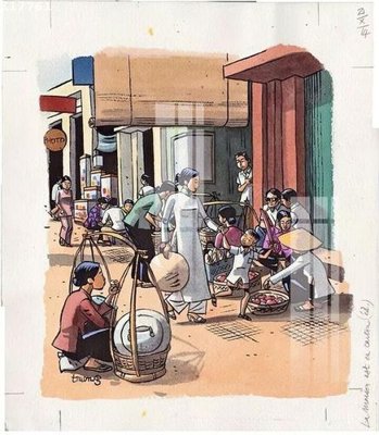 File gốc File gốc in tranh tổng hợp K17761 (in lụa) trang trí tường