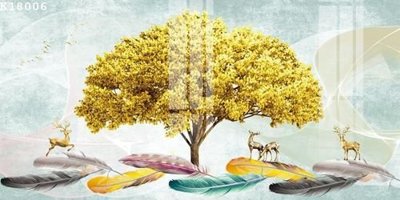 File in ấn File gốc in tranh tổng hợp K18006 (bản gốc) chất lượng cao