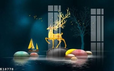 Download file gốc File gốc in tranh tổng hợp K18778 (in lụa) hoa lá