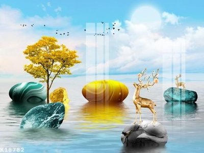 File in trần File gốc in tranh tổng hợp K18782 (file gốc) xuyên sáng