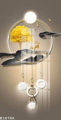 File gốc File gốc in tranh tổng hợp K18786 (in lụa) trang trí tường