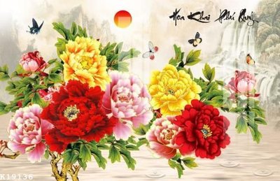 File tranh trang trí File gốc in tranh tổng hợp K19136 (file gốc)