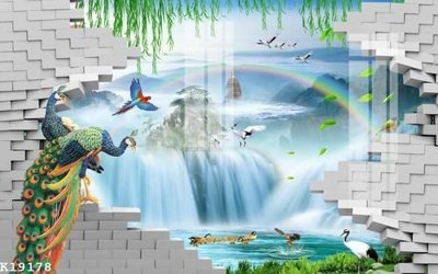 File in trần File gốc in tranh tổng hợp K19178 (bản gốc) đại dương