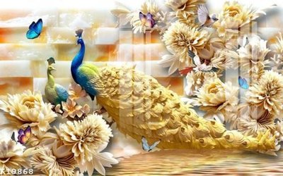 Tải file File gốc in tranh tổng hợp K19868 (gốc) chủ đề hoa sen