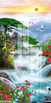 File PSD File gốc in tranh tổng hợp K21085 (chất lượng in ấn)