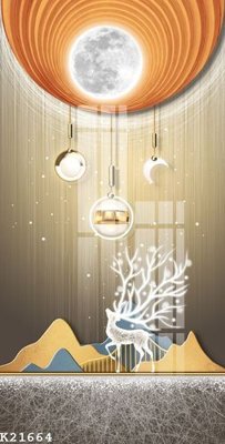 File tranh File gốc in tranh tổng hợp K21664 (ảnh gốc) in trần 3D