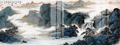 File in trần File gốc in tranh tổng hợp K21802 (bản gốc) bầu trời