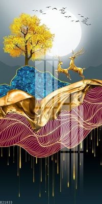 Hình ảnh file gốc in trần nhà File gốc in tranh tổng hợp K21833