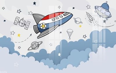 File in trần File gốc in tranh tổng hợp K21896 (bản gốc) trời sao