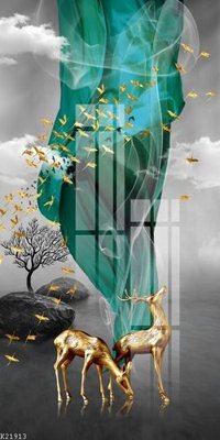 File gốc File gốc in tranh tổng hợp K21913 (in lụa) chi tiết cao