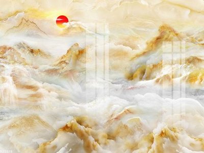 File tranh in trần 3D File gốc in tranh tổng hợp K22388 (ảnh gốc)