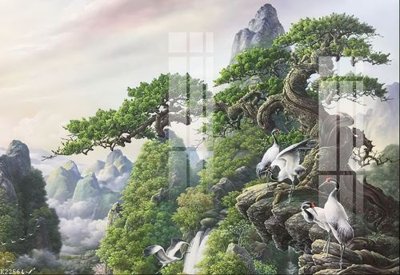 File gốc File gốc in tranh tổng hợp K22564 (in lụa) tranh mã đáo