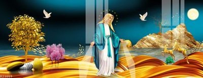 File tranh PSD File gốc in tranh tổng hợp K23059 chất lượng cao