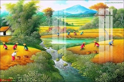 File gốc File gốc in tranh tổng hợp K2347 (in lụa) chi tiết cao